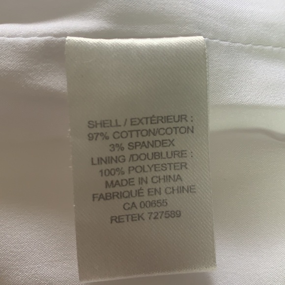 Rw&co White Cotton Blend Women’s Mini Skirt Size 4 - Picture 10 of 15